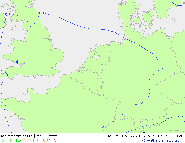 Jet stream/SLP Meteo FR Mo 06.05.2024 00 UTC