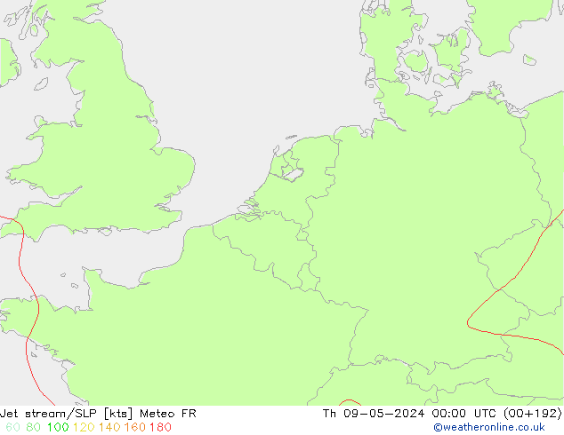 Polarjet/Bodendruck Meteo FR Do 09.05.2024 00 UTC