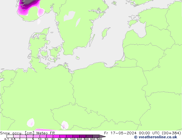 Totale sneeuw Meteo FR vr 17.05.2024 00 UTC