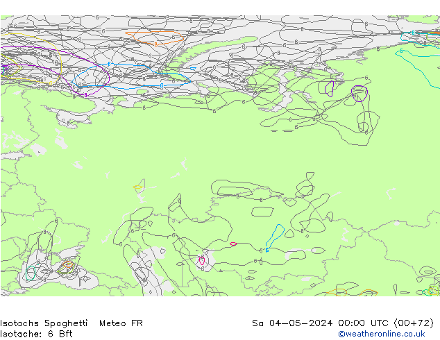 Isotachs Spaghetti Meteo FR So 04.05.2024 00 UTC