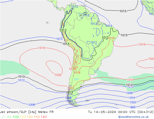 Polarjet/Bodendruck Meteo FR Di 14.05.2024 00 UTC
