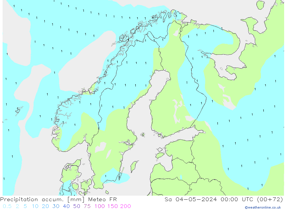 Nied. akkumuliert Meteo FR Sa 04.05.2024 00 UTC