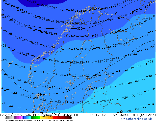 Height/Temp. 500 hPa Meteo FR  17.05.2024 00 UTC