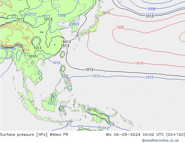 Bodendruck Meteo FR Mo 06.05.2024 00 UTC