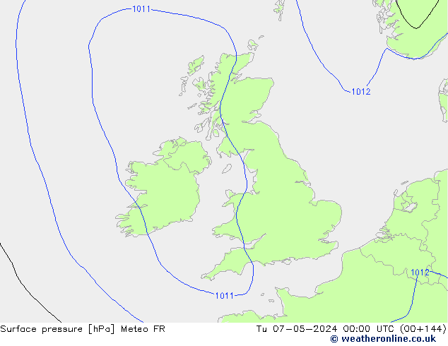 Bodendruck Meteo FR Di 07.05.2024 00 UTC