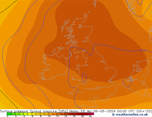 Bodendruck Spread Meteo FR Mo 06.05.2024 00 UTC