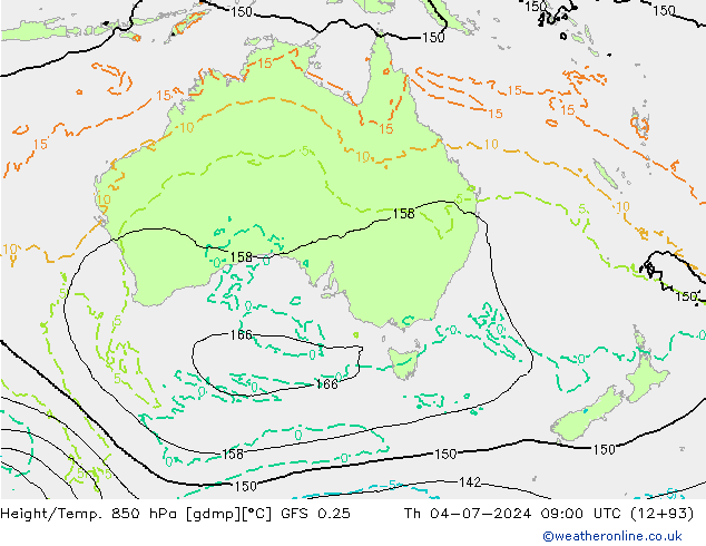 Z500/Regen(+SLP)/Z850 GFS 0.25 do 04.07.2024 09 UTC