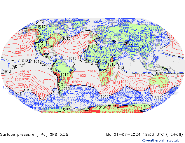 GFS 0.25: 星期一 01.07.2024 18 UTC