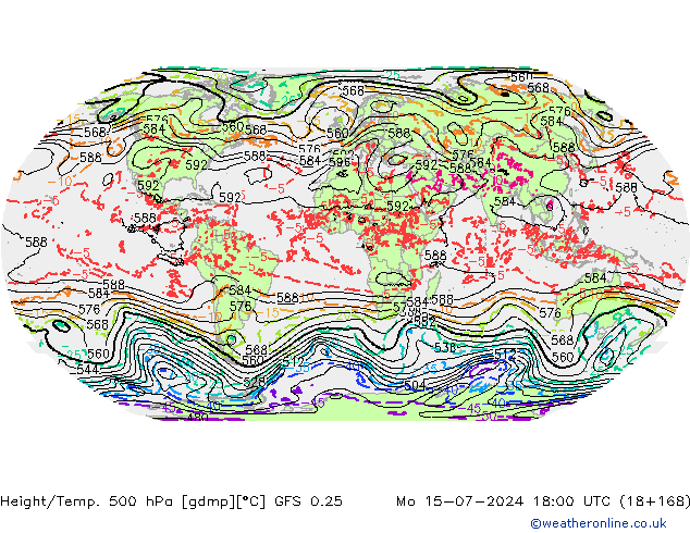 Z500/Regen(+SLP)/Z850 GFS 0.25 ma 15.07.2024 18 UTC