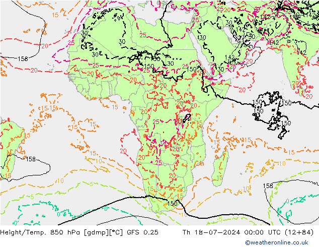 Z500/Regen(+SLP)/Z850 GFS 0.25 do 18.07.2024 00 UTC