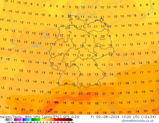 Z500/Regen(+SLP)/Z850 GFS 0.25 vr 02.08.2024 12 UTC