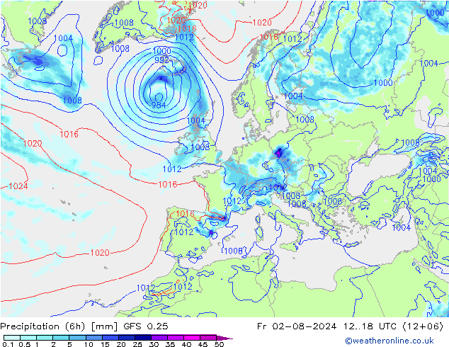 Z500/Regen(+SLP)/Z850 GFS 0.25 vr 02.08.2024 18 UTC