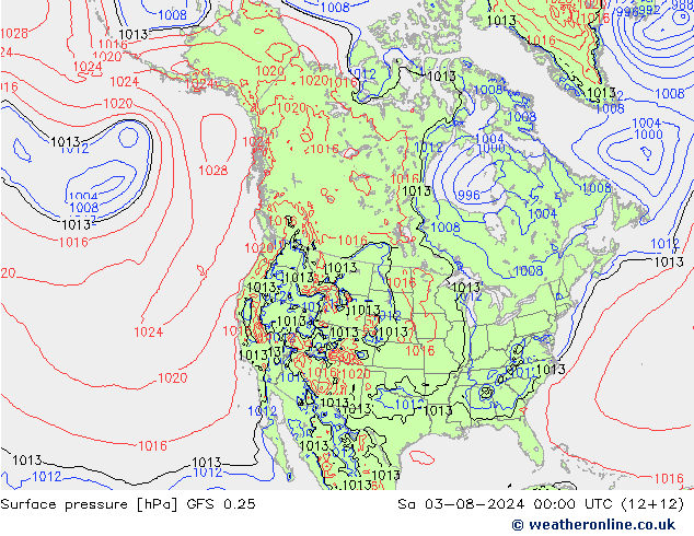 GFS 0.25: za 03.08.2024 00 UTC