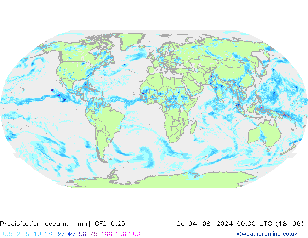 Totale neerslag GFS 0.25 zo 04.08.2024 00 UTC