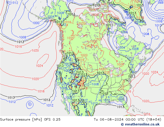 GFS 0.25: di 06.08.2024 00 UTC