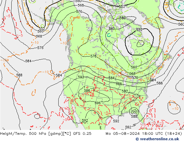 Z500/Regen(+SLP)/Z850 GFS 0.25 ma 05.08.2024 18 UTC