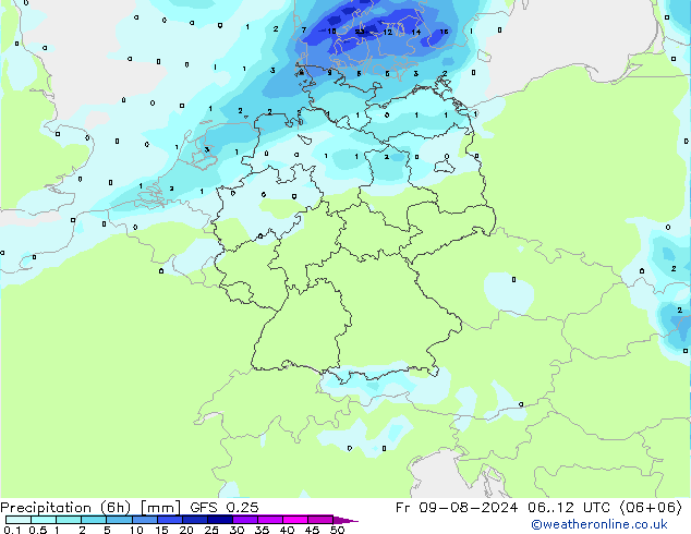 Z500/Regen(+SLP)/Z850 GFS 0.25 vr 09.08.2024 12 UTC