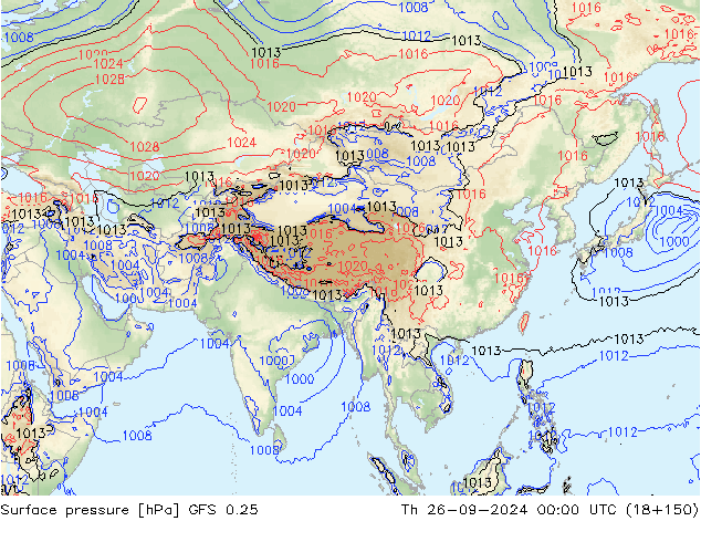 GFS 0.25: чт 26.09.2024 00 UTC