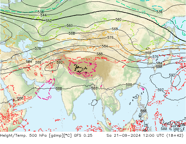 GFS 0.25: Sa 21.09.2024 12 UTC