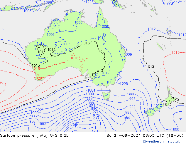 GFS 0.25: za 21.09.2024 06 UTC