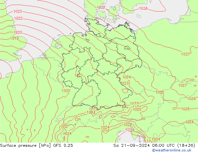 GFS 0.25: Cts 21.09.2024 06 UTC