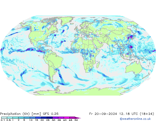 Z500/Rain (+SLP)/Z850 GFS 0.25 pt. 20.09.2024 18 UTC