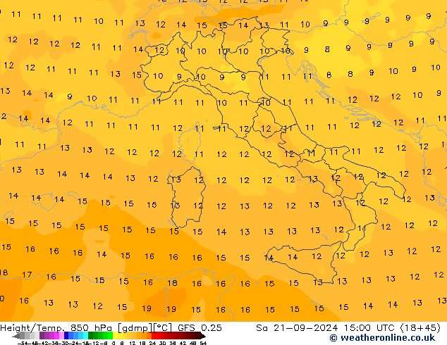 Z500/Rain (+SLP)/Z850 GFS 0.25 So 21.09.2024 15 UTC