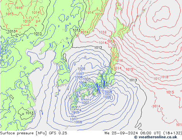 GFS 0.25: We 25.09.2024 06 UTC