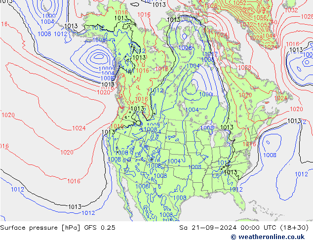 GFS 0.25: Cts 21.09.2024 00 UTC