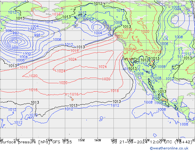 GFS 0.25: sab 21.09.2024 12 UTC