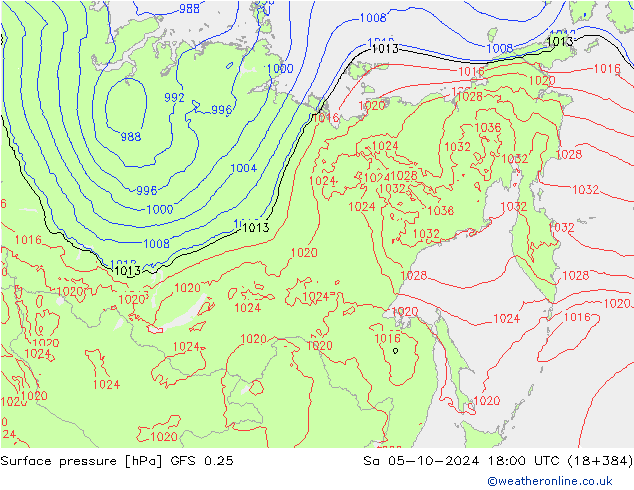 GFS 0.25:  05.10.2024 18 UTC