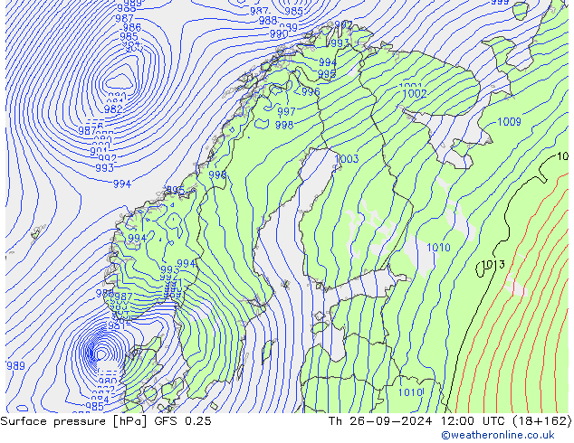 GFS 0.25: jeu 26.09.2024 12 UTC