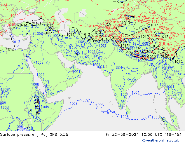 GFS 0.25: Fr 20.09.2024 12 UTC