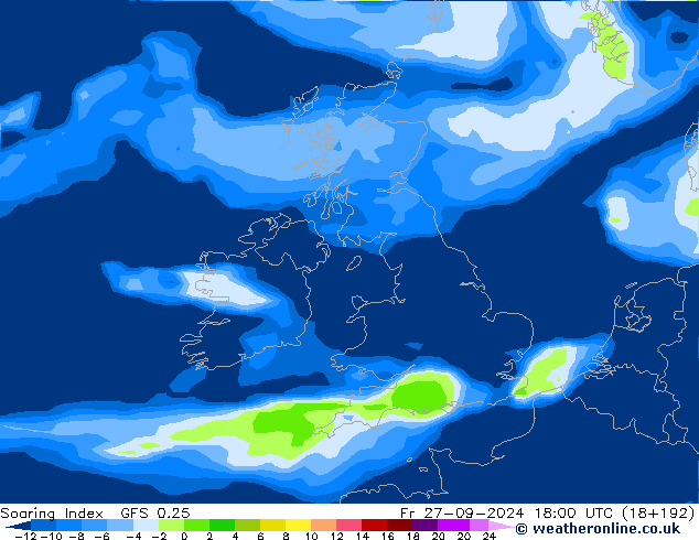 Soaring Index GFS 0.25 Fr 27.09.2024 18 UTC