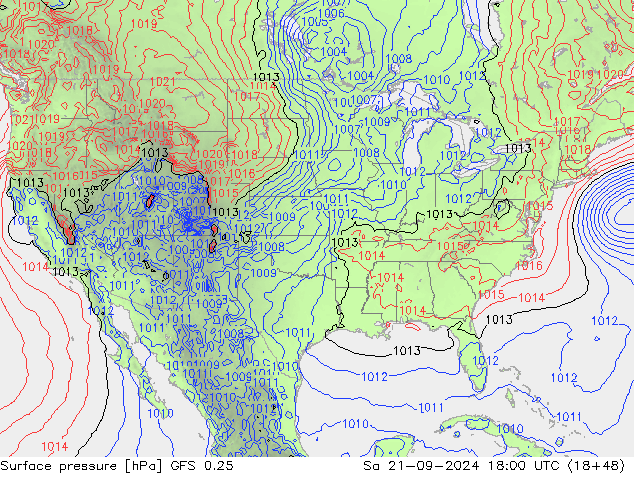 GFS 0.25: sab 21.09.2024 18 UTC