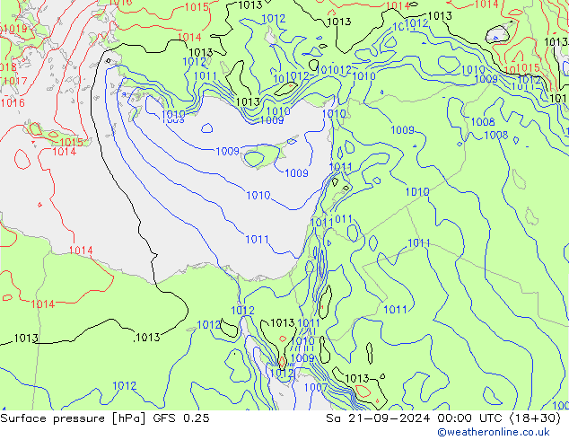 GFS 0.25: Cts 21.09.2024 00 UTC