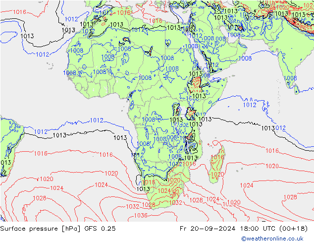 GFS 0.25: Fr 20.09.2024 18 UTC