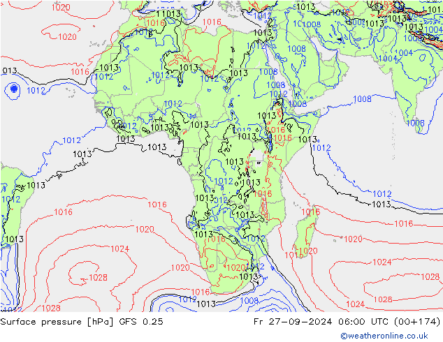 GFS 0.25: Fr 27.09.2024 06 UTC