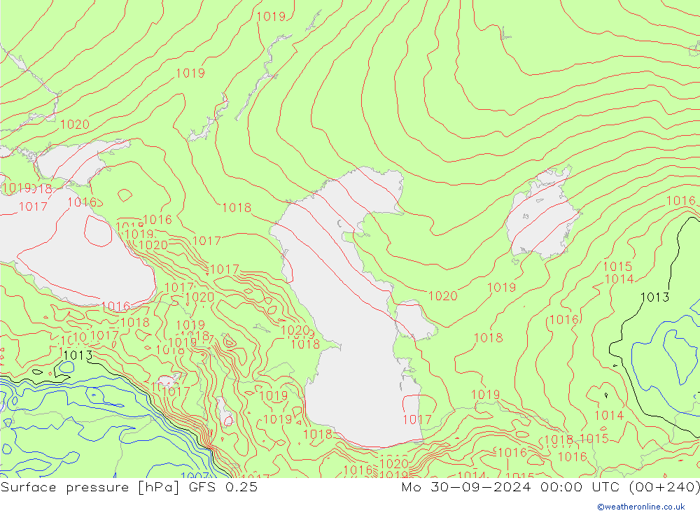 GFS 0.25: Seg 30.09.2024 00 UTC