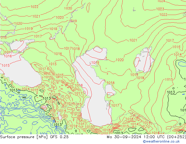 GFS 0.25: Mo 30.09.2024 12 UTC