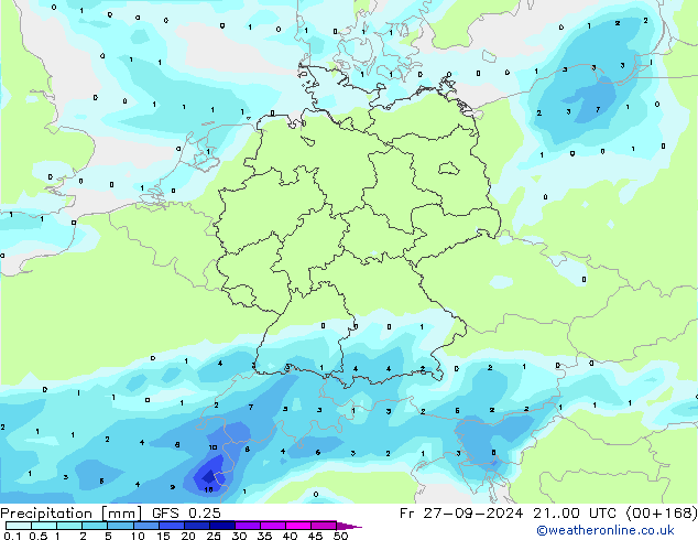 GFS 0.25: Fr 27.09.2024 00 UTC