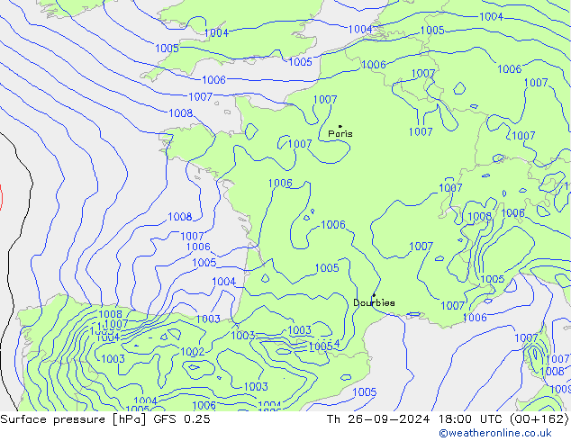 GFS 0.25: do 26.09.2024 18 UTC