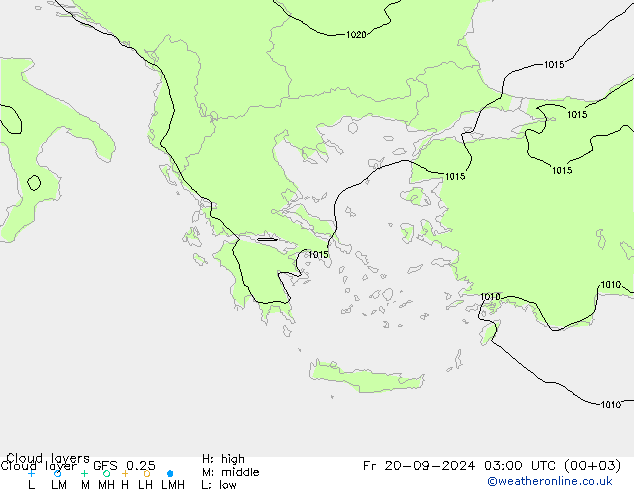 Chmura warstwa GFS 0.25 pt. 20.09.2024 03 UTC