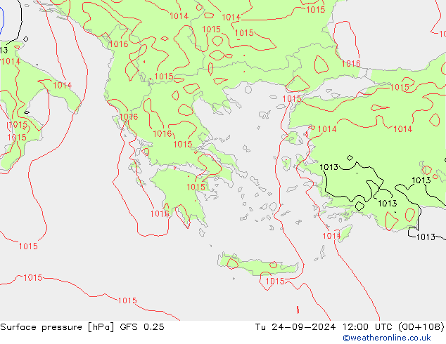 GFS 0.25: Sa 24.09.2024 12 UTC