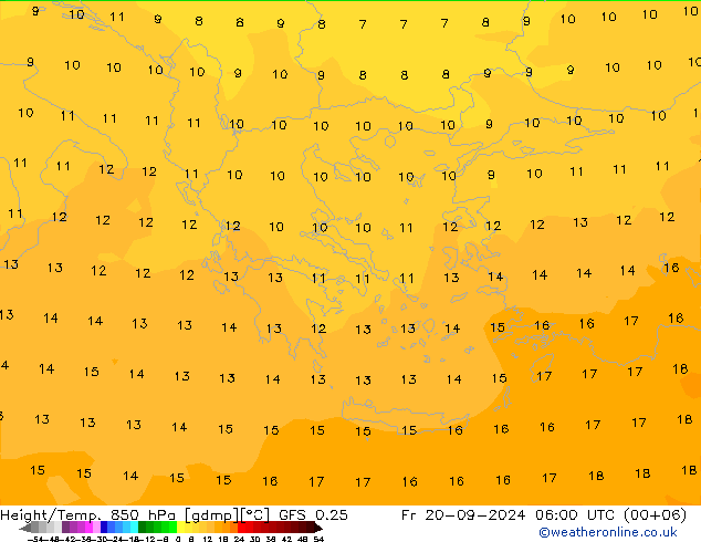 Z500/Rain (+SLP)/Z850 GFS 0.25 Fr 20.09.2024 06 UTC