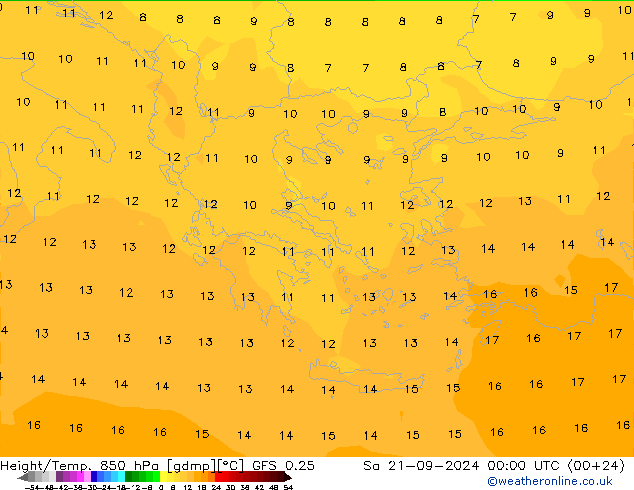 Z500/Rain (+SLP)/Z850 GFS 0.25 sáb 21.09.2024 00 UTC