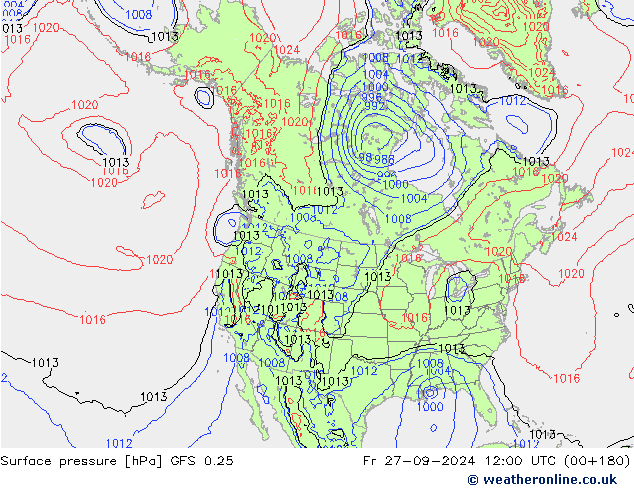 GFS 0.25: pt. 27.09.2024 12 UTC