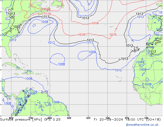 GFS 0.25: пт 20.09.2024 18 UTC