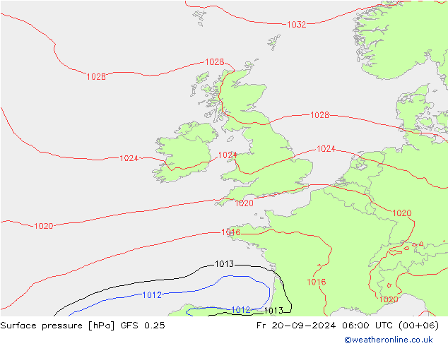 GFS 0.25: vr 20.09.2024 06 UTC