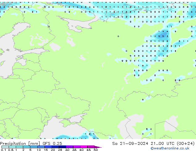 GFS 0.25: Sa 21.09.2024 00 UTC